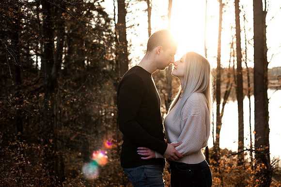 Outdoor Paarshooting in Wangen im Allgäu bei Sonnenuntergang von 4Real Photography